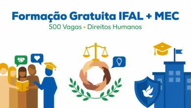 IFAL abre inscrições para o curso de extensão gratuito com 500 vagas híbridas em Direitos Humanos e prevenção à violência escolar. Confira!
