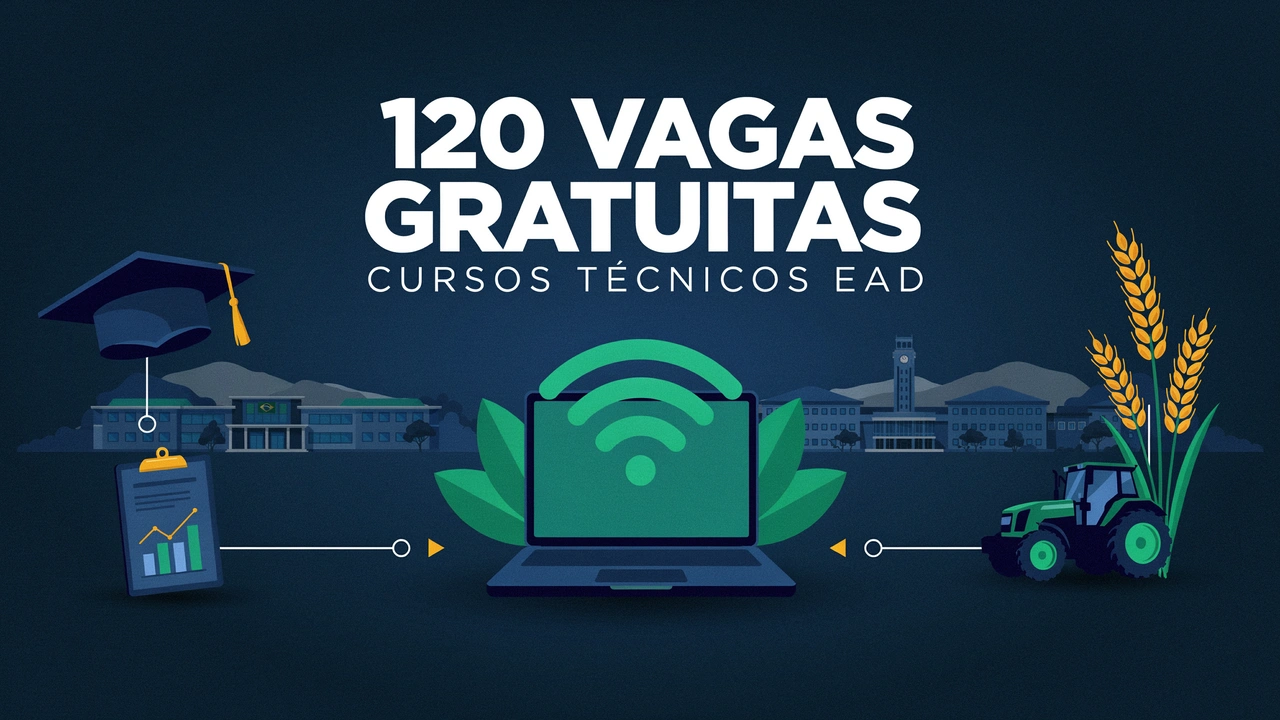IFNMG Janaúba abre 120 vagas em técnico EAD de Administração e Agropecuária. Veja prazos, cotas e como se inscrever gratuitamente.