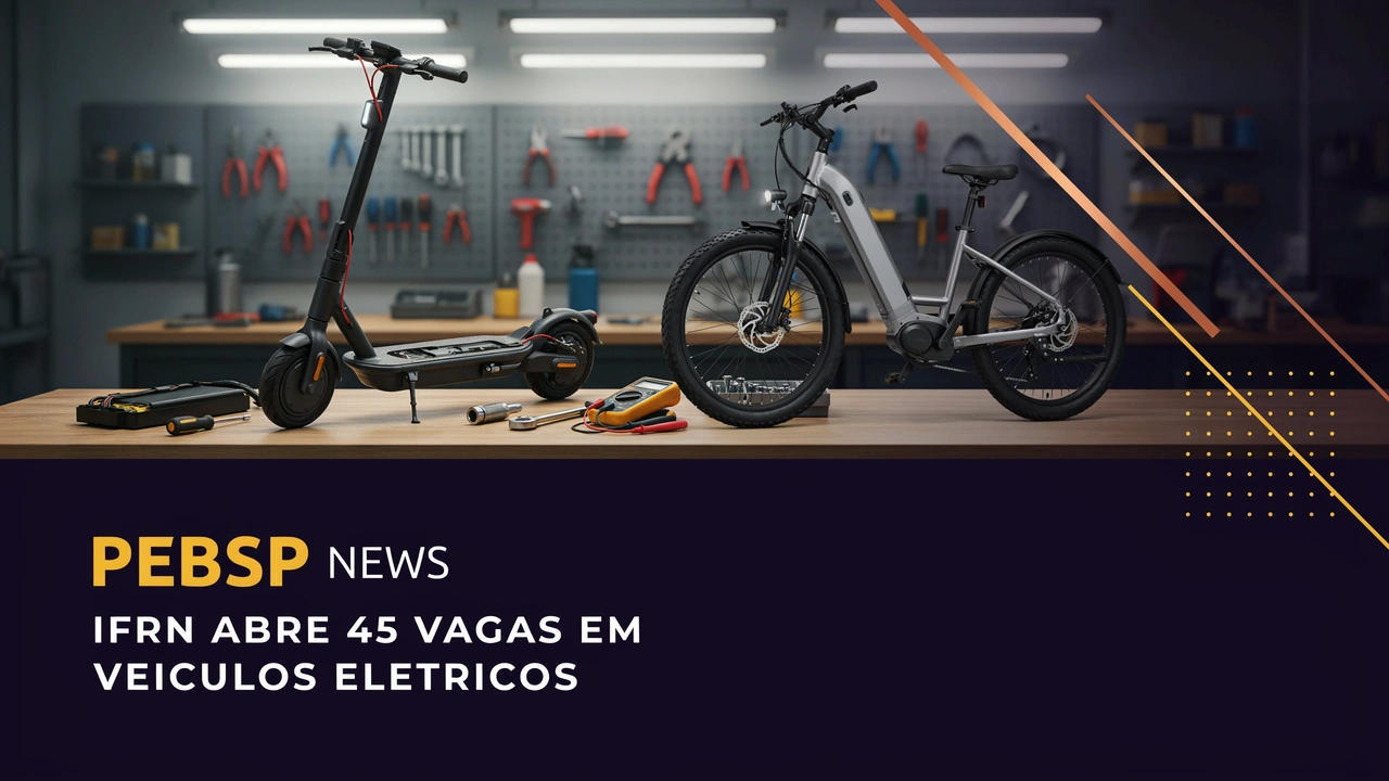 IFRN abre 45 vagas para curso gratuito de veículos elétricos em Natal. Inscrições até 05082026; exige 18 anos e fundamental completo.
