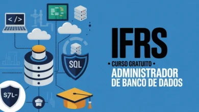 IFRS abre inscrições para o curso de extensão gratuito EaD de Administrador de Banco de Dados. Formação de 200h com certificado rápido.