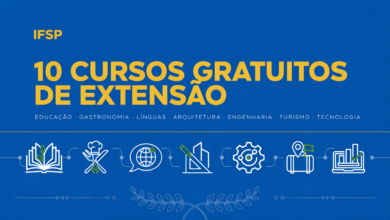 IFSP Campus São Paulo abre 10 cursos de extensão gratuitos, presenciais e EaD, com mais de 185 vagas. Prazos de inscrição variam por curso.