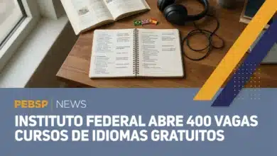 IFSP Diadema 400 vagas em 5 cursos de extensão a distância — inglês, espanhol, português, gestão de custos e planejamento da produção. Inscrições até 31 de julho de 2026.