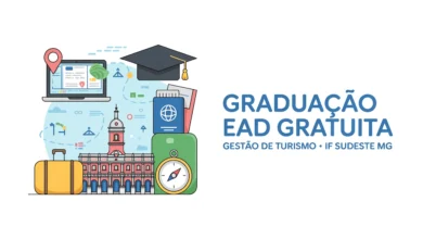 IFSUDESTEMG lança edital de ingresso no curso de graduação em Gestão de Turismo sem custos na modalidade a distância e seleção sem provas!