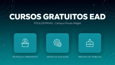 IFSULDEMINAS abre 4.500 vagas gratuitas em 3 cursos EaD. Inscrições até 13 de julho de 2026, sem processo seletivo por prova.