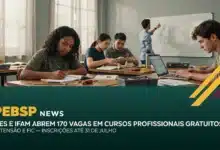 Ifes Guarapari e IFAM Coari abrem 170 vagas em cursos de extensão e formação contínua; alguns com bolsa. Inscrições até 26 e 31 de julho.
