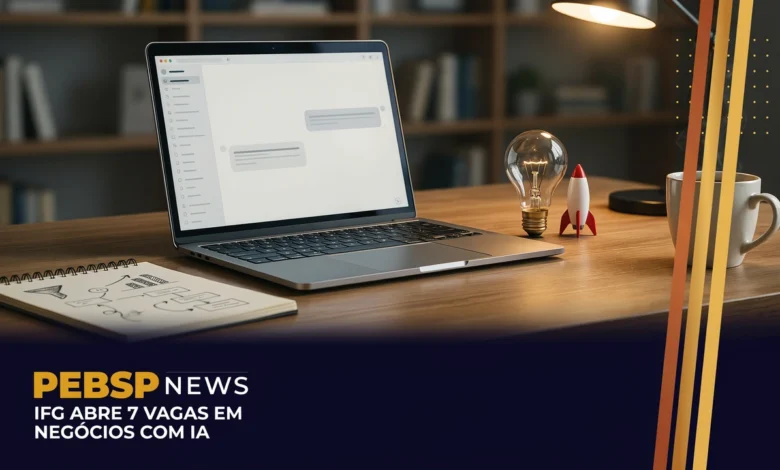 Inscrições abertas no curso gratuito Negócios Inovadores Apoiados por IA do Pronatec Empreender no IFG com vagas limitadas por sorteio.