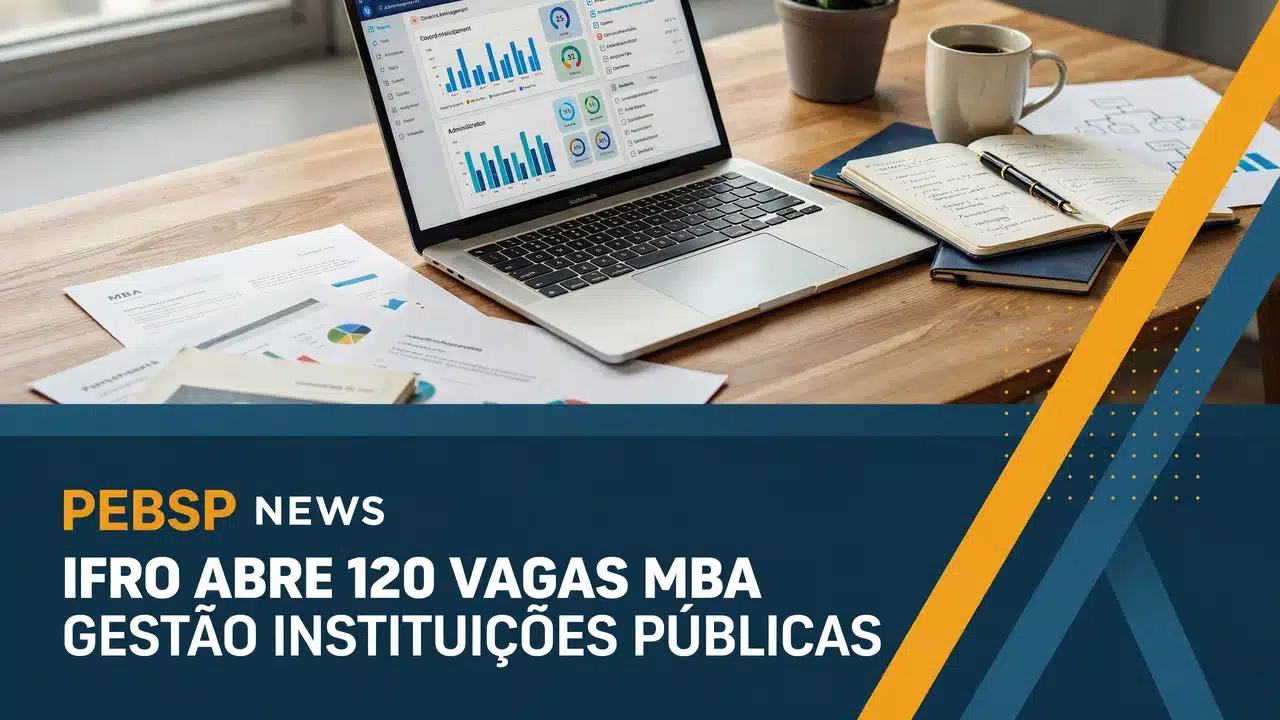 Inscrições abertas para a pós-graduação EaD gratuita do IFRO. Veja o edital da MBA em Gestão Pública com seleção sem provas.