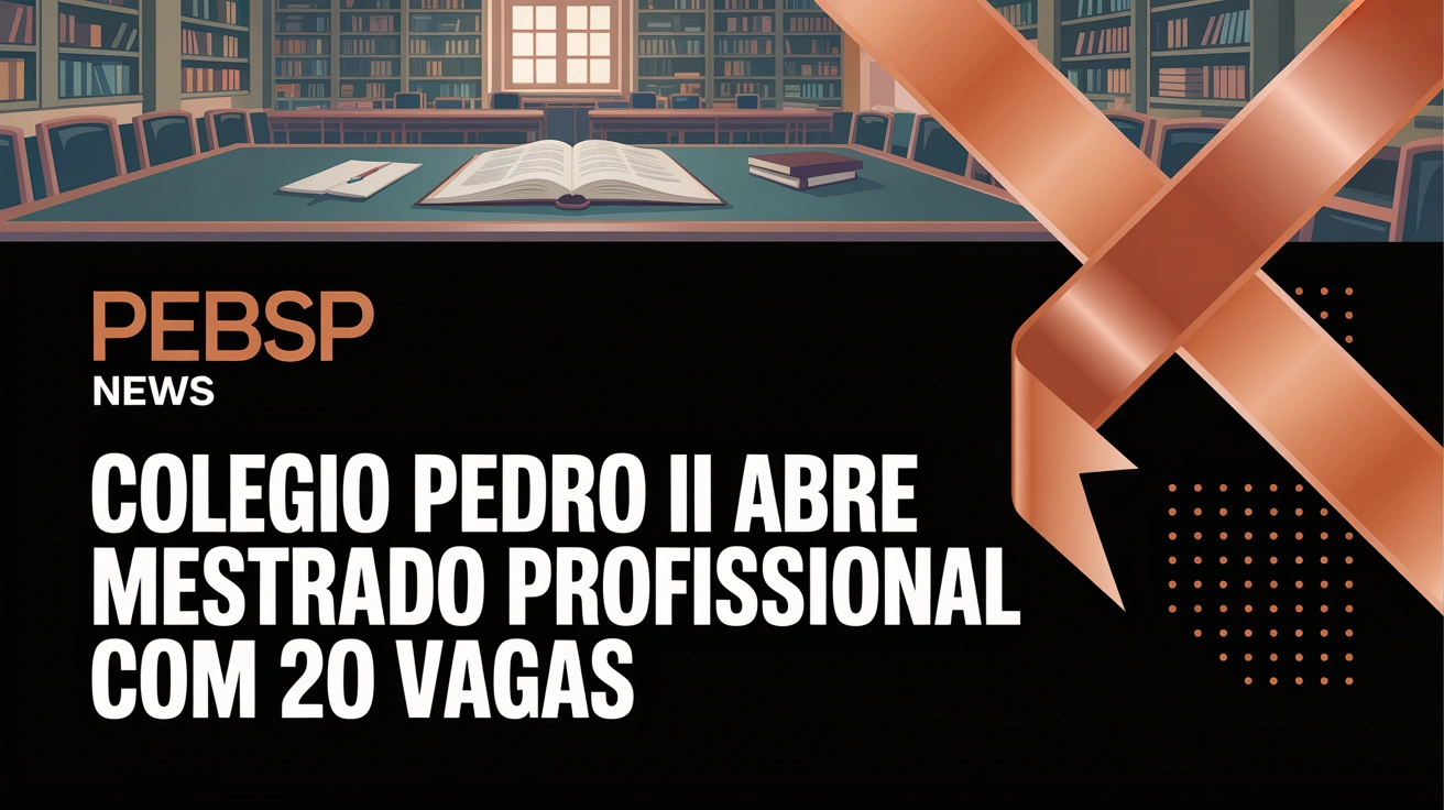 Inscrições abertas para o Mestrado em Educação Básica. Confira o edital e requisitos da pós-graduação gratuita dodo Colégio Pedro II.