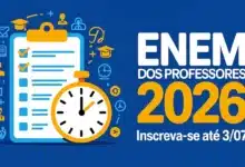 Inscrições do ENEM dos Professores do MEC 2026 terminam em 3 de julho pelo Sistema PND. Taxa de R$ 85! Confira detalhes e inscreva-se