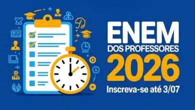 Inscrições do ENEM dos Professores do MEC 2026 terminam em 3 de julho pelo Sistema PND. Taxa de R$ 85! Confira detalhes e inscreva-se