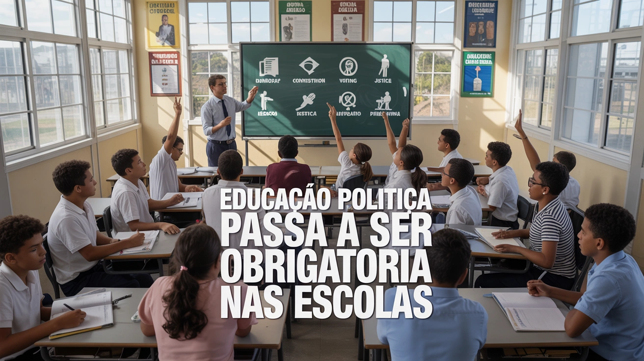 Lei 15.4682026 altera a LDB e torna obrigatória a educação política e os direitos da cidadania no currículo da educação básica em todo o Brasil.