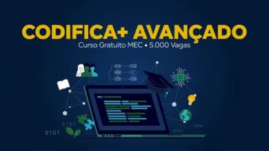 MEC e British Council abrem 5 mil vagas no curso Codifica+ Avançado, formação gratuita de 40 horas sobre pensamento computacional.