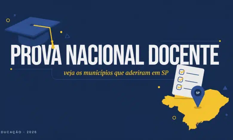 Mais de 200 municípios de SP aderiram à Prova Nacional Docente. Veja quem entrou na capital, na Grande São Paulo e no interior, com datas.