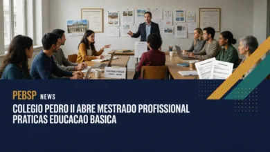 Mestrado em Práticas de Educação Básica no Colégio Pedro II; inscrições de 21 de julho a 20 de agosto.