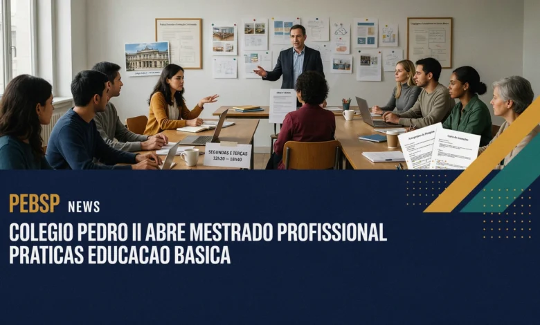 Mestrado em Práticas de Educação Básica no Colégio Pedro II; inscrições de 21 de julho a 20 de agosto.