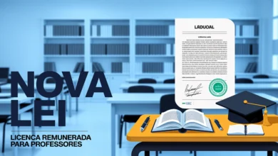 Nova lei federal explicita direito de professores da rede pública a licença remunerada para mestrado, doutorado e especialização.