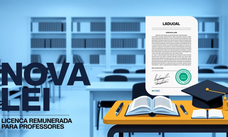 Nova lei federal explicita direito de professores da rede pública a licença remunerada para mestrado, doutorado e especialização.