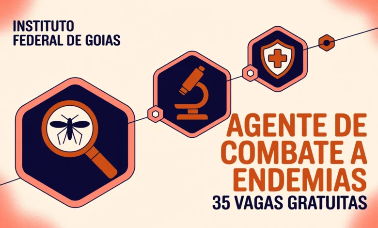 Oporrtunidade no IFG curso de extensão gratuito de Agente de Combate a Endemias com certificação rápida e seleção por sorteio.