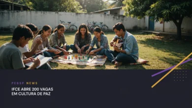 Oportunidade de curso de extensão gratuito de 180 horas IFCE une jogos e música brasileira com foco em Direitos Humanos e Cultura de Paz.