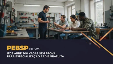 Oportunidade de pós-graduação gratuita e EAD Edital do IFCE oferece curso de especialização em Docência na EPT com seleção por sorteio.