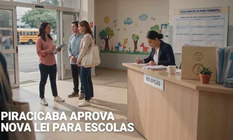 Piracicaba aprova lei que permite consulta de antecedentes criminais de professores por pais. Veja o que muda e o debate sobre LGPD .