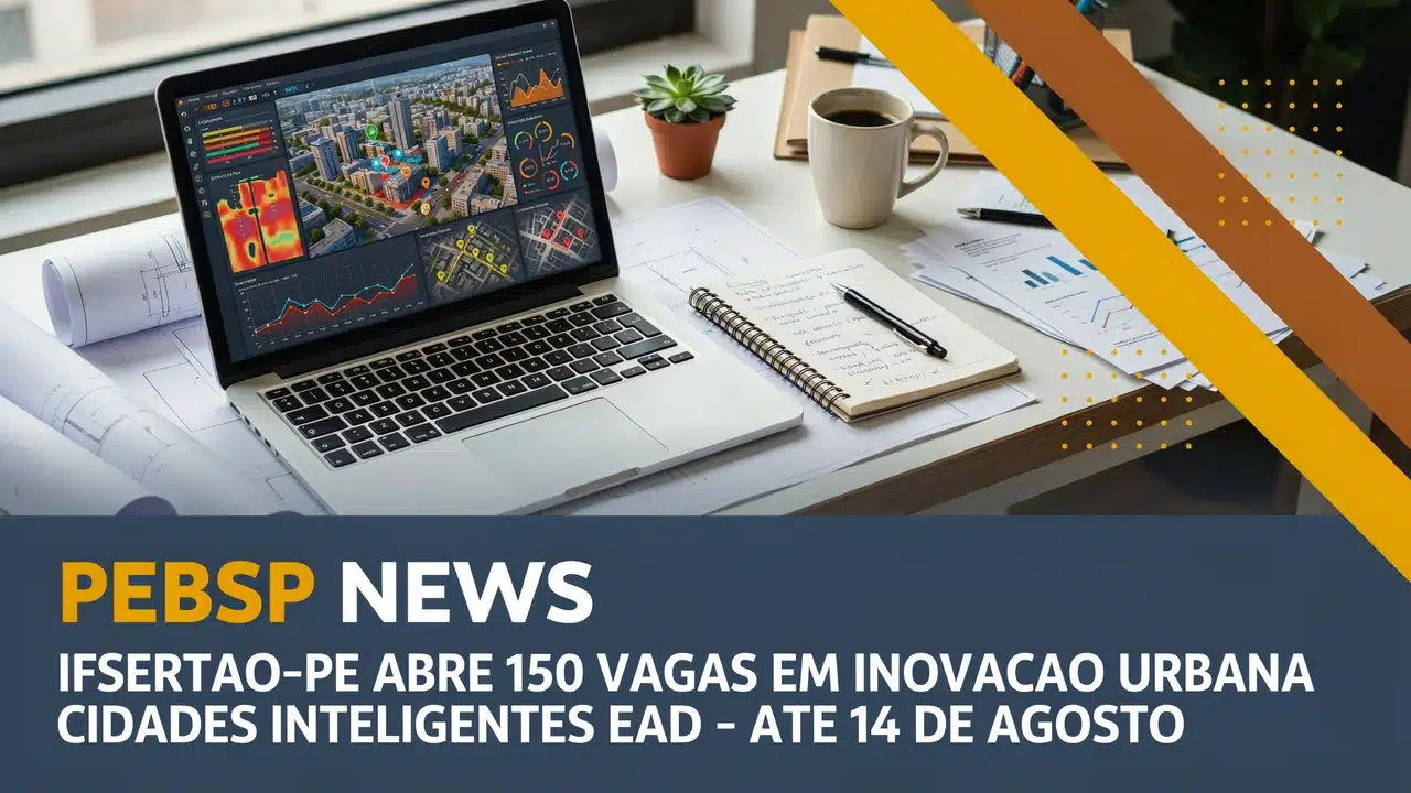 Pós-graduação gratuita do IFSertãoPE em parceria com a UAB, tem 150 vagas em 5 polos com seleção sem prova e inscrições até 1408.