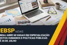 Processo seletivo da FUNDAJ seleciona candidatos para o curso gratuito de especialização em Direitos Humanos EAD com ingresso sem provas