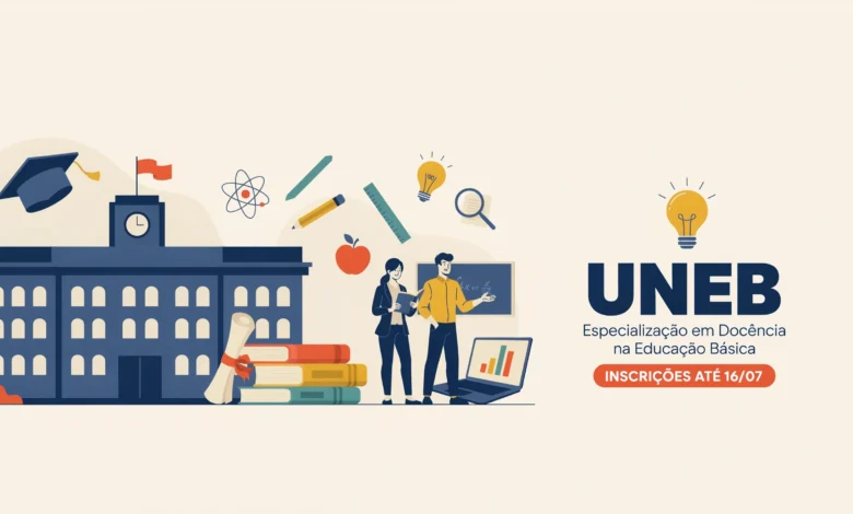 Procurando uma pós-graduação gratuita A UNEB abre 150 vagas para a especialização em Docência na Educação Básica com inscrições até 1607.