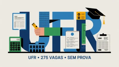 Sem prova veja como a UFR converte histórico escolar, Enem e Encceja na nota de classificação das vagas remanescentes 2026. Inscrições até 2007.