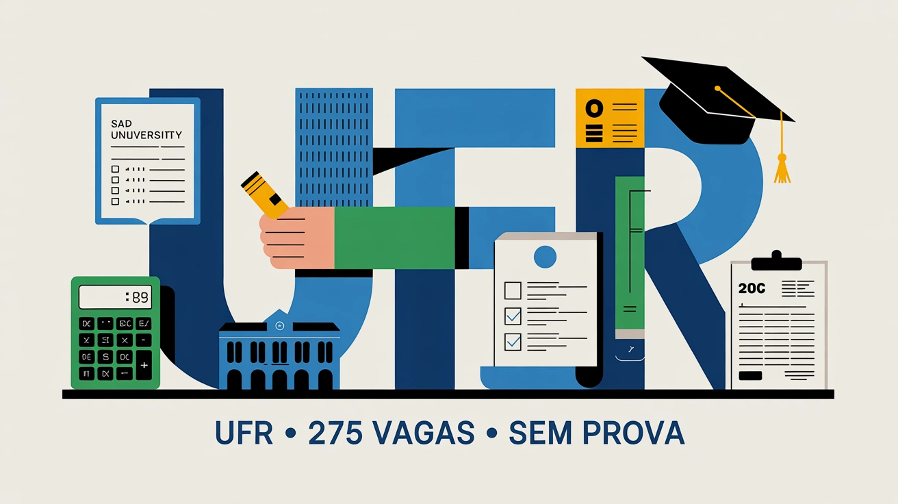 Sem prova veja como a UFR converte histórico escolar, Enem e Encceja na nota de classificação das vagas remanescentes 2026. Inscrições até 2007.