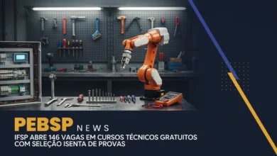 Sorteio para 146 vagas remanescentes em cursos técnicos gratuitos do IFSP São Paulo. Inscrições até 30 de julho. Confira os 5 cursos disponíveis.