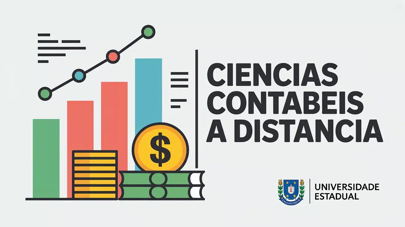 UECE oferece 360 vagas para o bacharelado em Ciências Contábeis a distância, em 10 polos do Ceará. Inscrições até 08072026 pelo site da SATE.