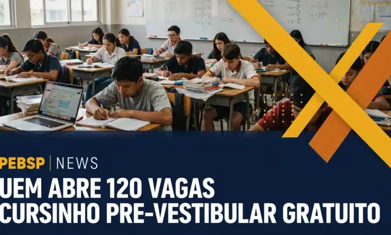 UEM publica edital do Cursinho Pré-Vestibular 2026 com vagas para ampla concorrência e cotas. Confira prazos, documentos e requisitos aqui.