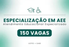 UEPG abre inscrições para especialização gratuita em Atendimento Educacional Especializado EAD. 150 vagas.