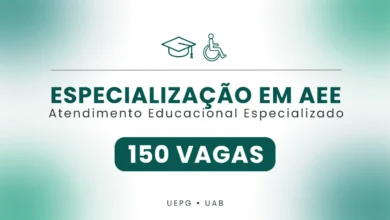 UEPG abre inscrições para especialização gratuita em Atendimento Educacional Especializado EAD. 150 vagas.
