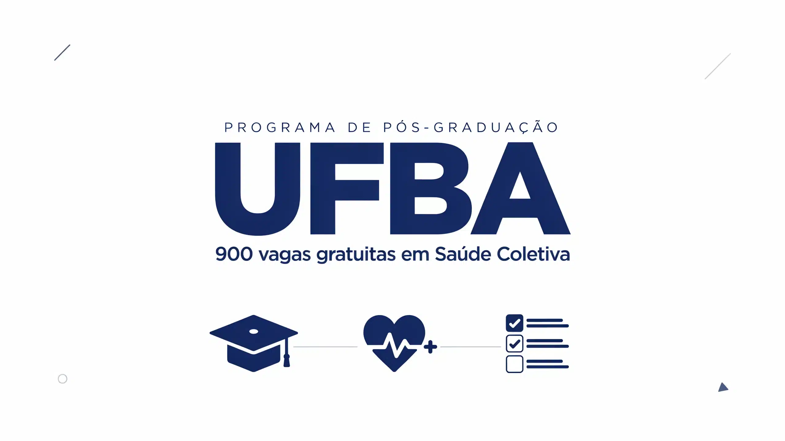 UFBA abre 900 vagas em especialização gratuita EAD em Saúde Coletiva. Inscrições até 19072026 por ordem de inscrição. Veja como participar.