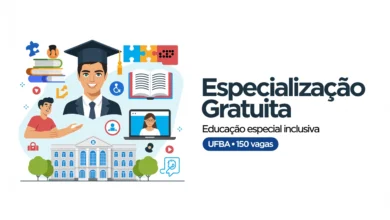 UFBA abre inscrições para especialização gratuita em Educação Especial Inclusiva, com 150 vagas em 5 polos. Veja prazos e documentos.