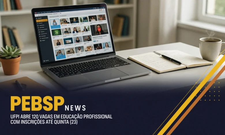 UFPI abre 120 vagas gratuitas na especialização EaD em Educação Profissional e Tecnológica; inscrições no Sigaa até 23 de julho de 2026.
