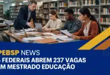 UFPR, UFSCar, UFU e Colégio Pedro II somam 237 vagas em mestrados de educação; inscrições da UFSCar e da UFU terminam em 30 de julho de 2026.