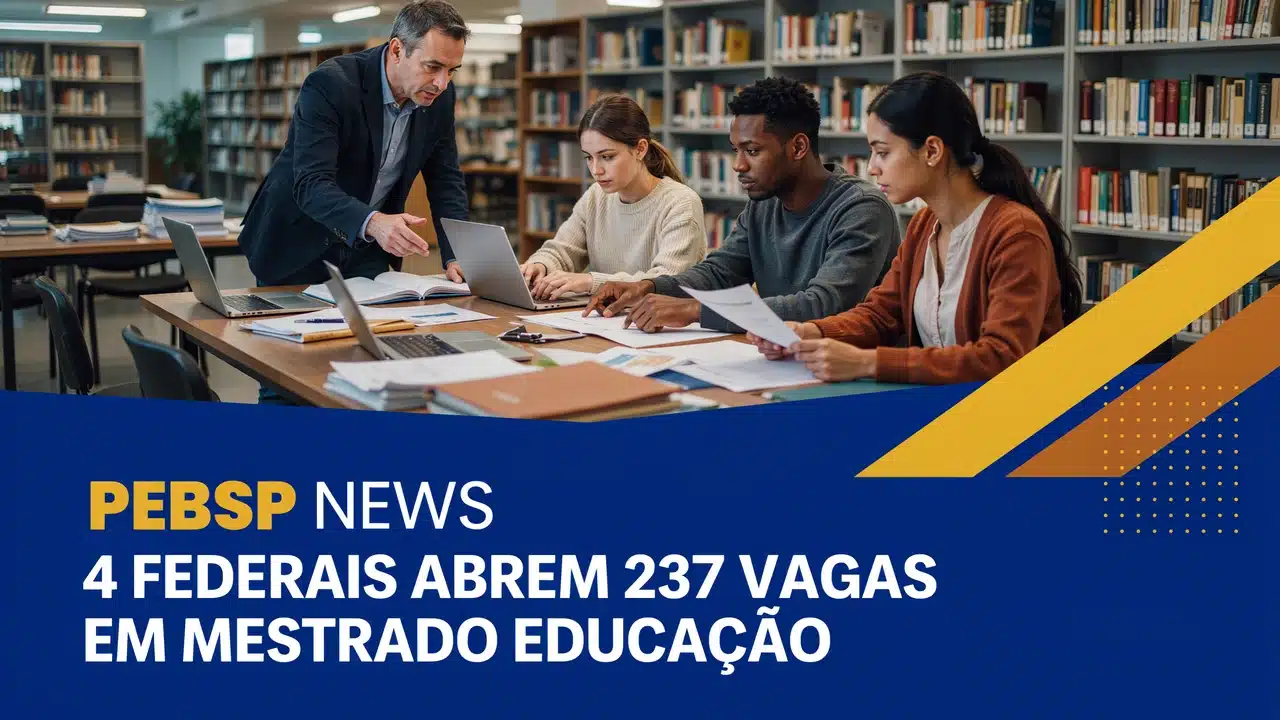 UFPR, UFSCar, UFU e Colégio Pedro II somam 237 vagas em mestrados de educação; inscrições da UFSCar e da UFU terminam em 30 de julho de 2026.