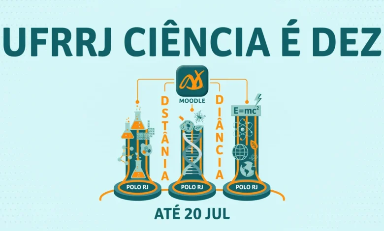 UFRRJ abre 150 vagas na Especialização EAD em Ensino de Ciências para professores da rede pública. Inscrições vão até 20 de julho de 2026.