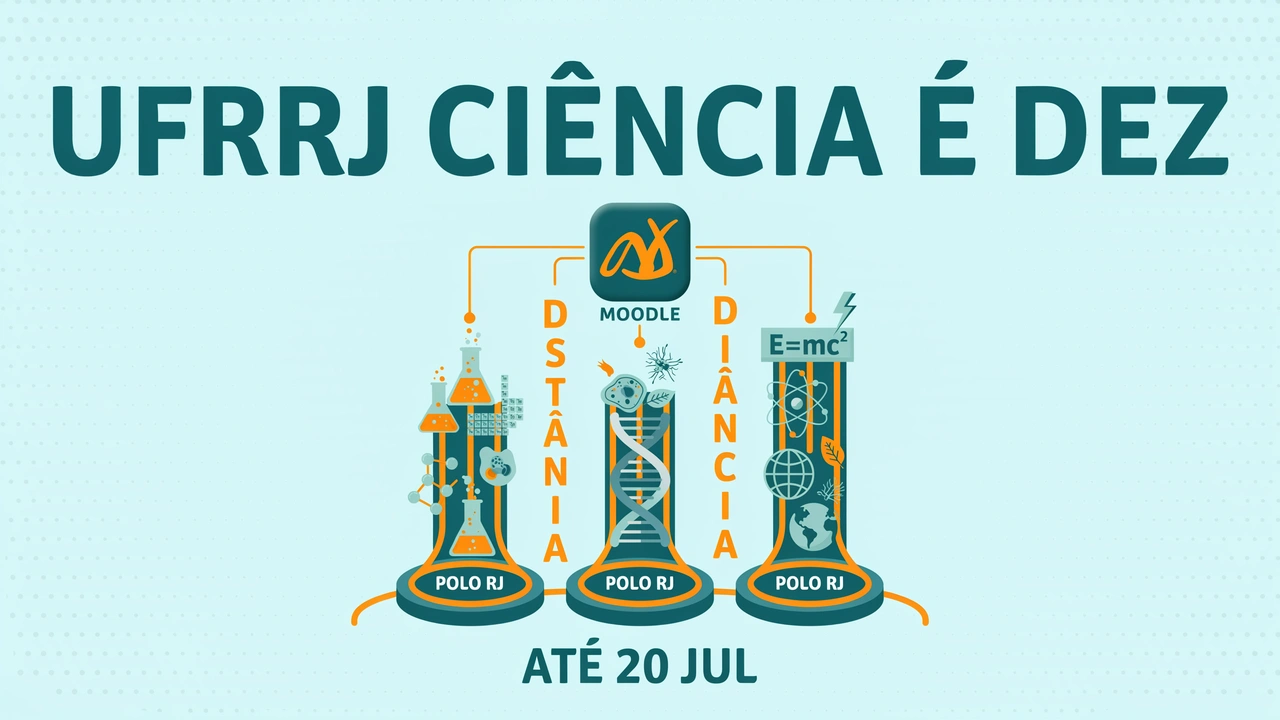 UFRRJ abre 150 vagas na Especialização EAD em Ensino de Ciências para professores da rede pública. Inscrições vão até 20 de julho de 2026.