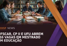 UFSCar, Pedro II e UFU abrem mestrado em Educação com 116 vagas para 2027. Inscrições até 3007 (UFSCarUFU) e 2008 (Pedro II).