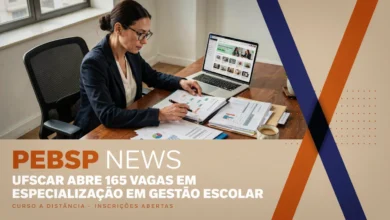 UFSCar abre 165 vagas para Especialização em Gestão Escolar, EAD e gratuita; inscrições até 6 de agosto de 2026. Veja como se inscrever.