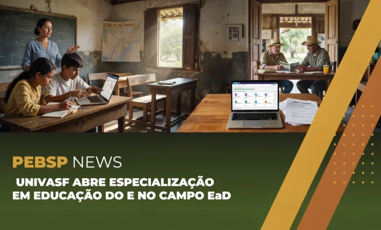 UNIVASF abre especialização gratuita em Educação do e no Campo, modalidade EAD, com inscrições até 09082026. Veja como participar.