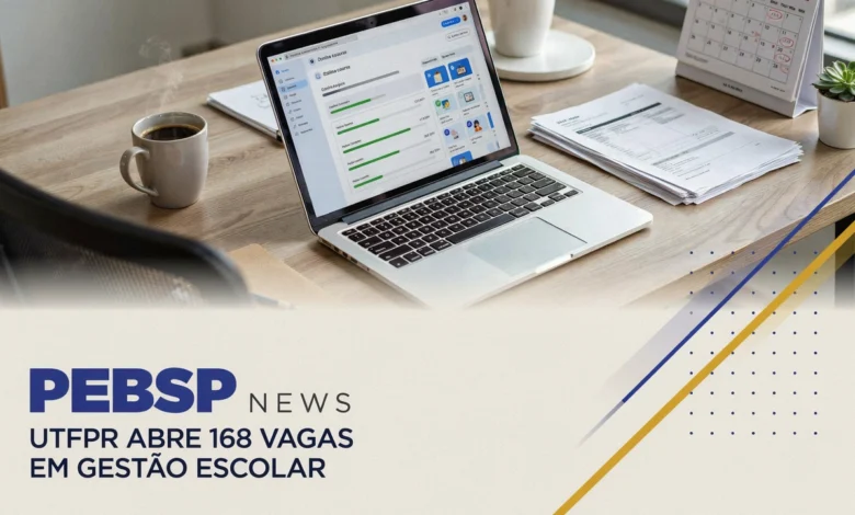 UTFPR abre 168 vagas gratuitas em especialização em Gestão Escolar EaD; inscrições até 1008 em 6 polos no Paraná.