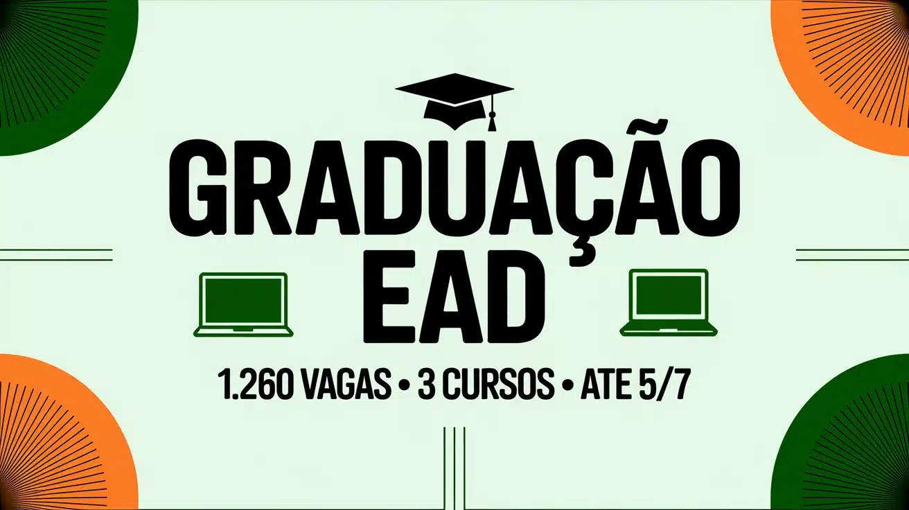 UVA encerra em 57 as inscrições para 1.260 vagas em graduação EaD gratuita no Ceará. Seleção por histórico escolar, sem prova. Taxa de R$ 60.