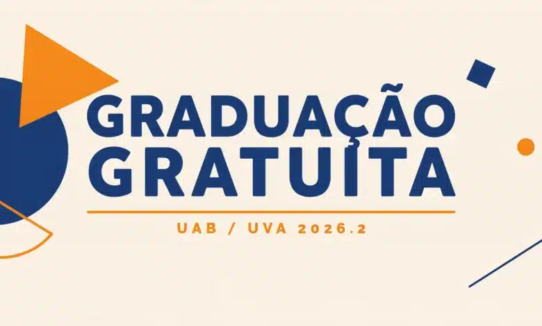 UVA prorrogou as inscrições do processo seletivo UAB 2026.2. Novo prazo até 5 de julho. São 1.260 vagas em 3 cursos EaD sem prova.