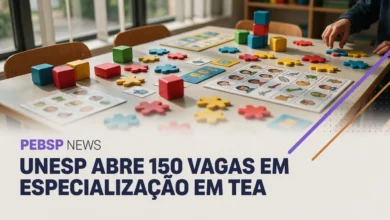 Unesp seleciona por sorteio 150 vagas para especialização EaD em TEA. Inscrições até 05082026, taxa de R$ 30.