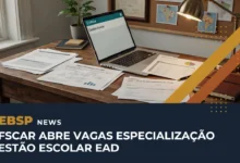 Veja os documentos exigidos, a taxa de R$ 50 e o passo a passo da especialização gratuita em gestão escolar da UFSCar antes de se inscrever até 6/8.